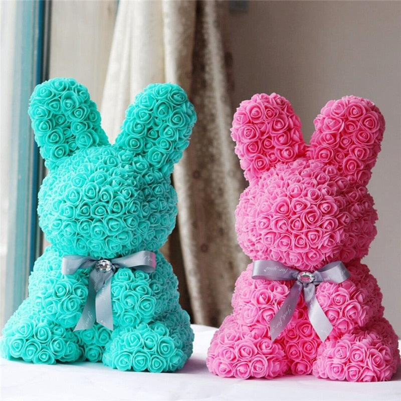 Roses Bunny Eternal Flower Rabbit Gifts