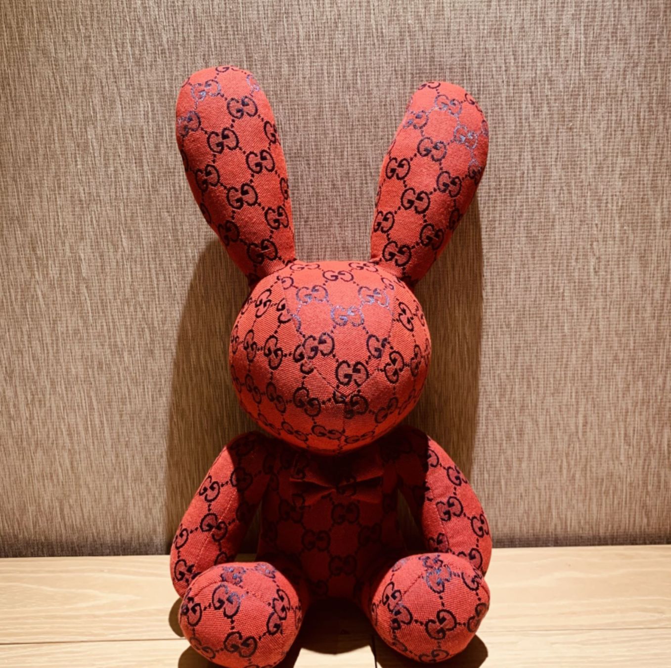 Pattern Stuffed Rabbit Toys Teddy Ornaments