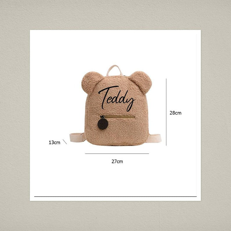 Personalised Toddler Teddy Bear Bag Backpack