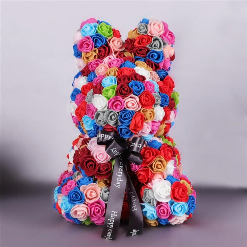 Roses Bunny Eternal Flower Rabbit Gifts