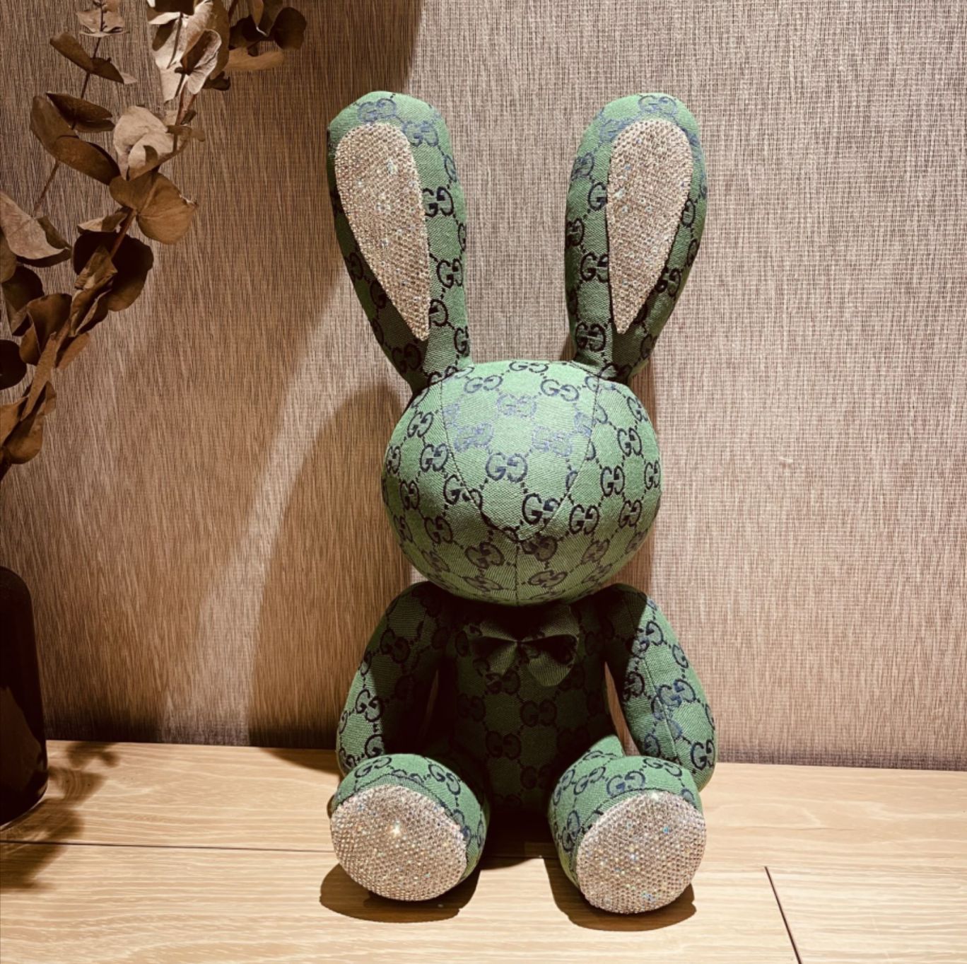 Pattern Stuffed Rabbit Toys Teddy Ornaments