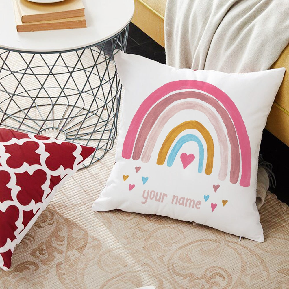 Rainbow Print Custom Made Cushion Cover