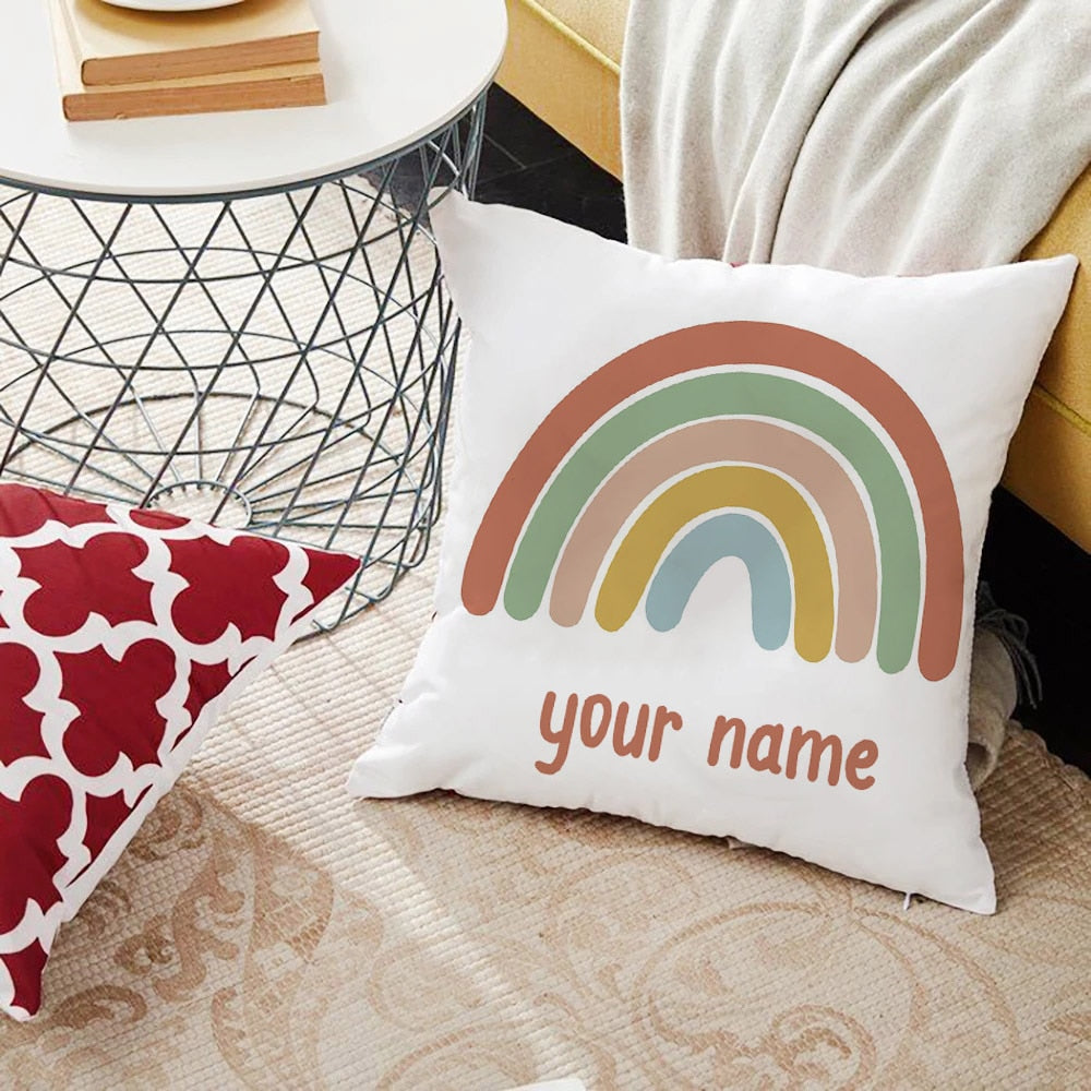 Rainbow Print Custom Made Cushion Cover