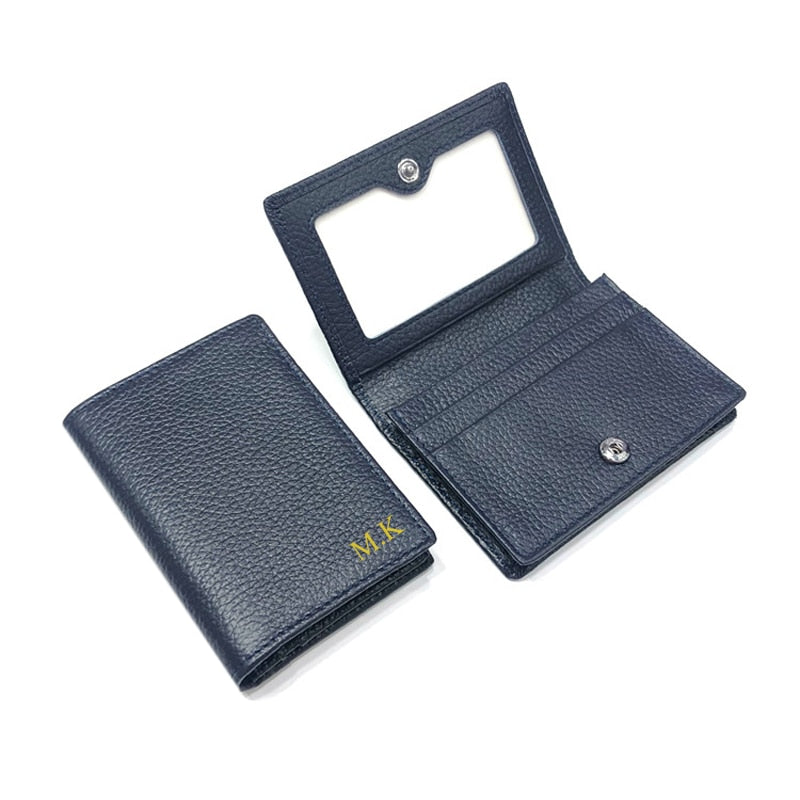 Customised Genuine Cow Leather Card Holder