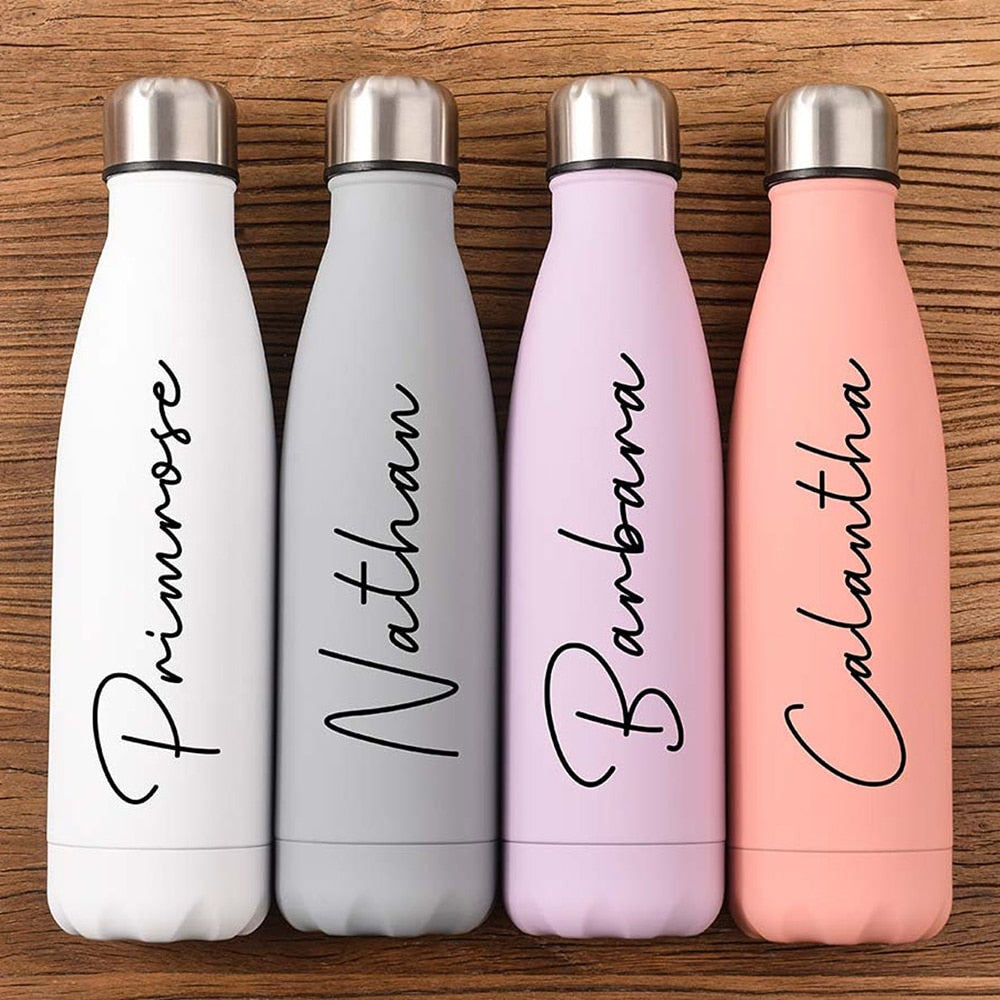 Personalised Water Bottle Custom Insulated Bottle Tumblers