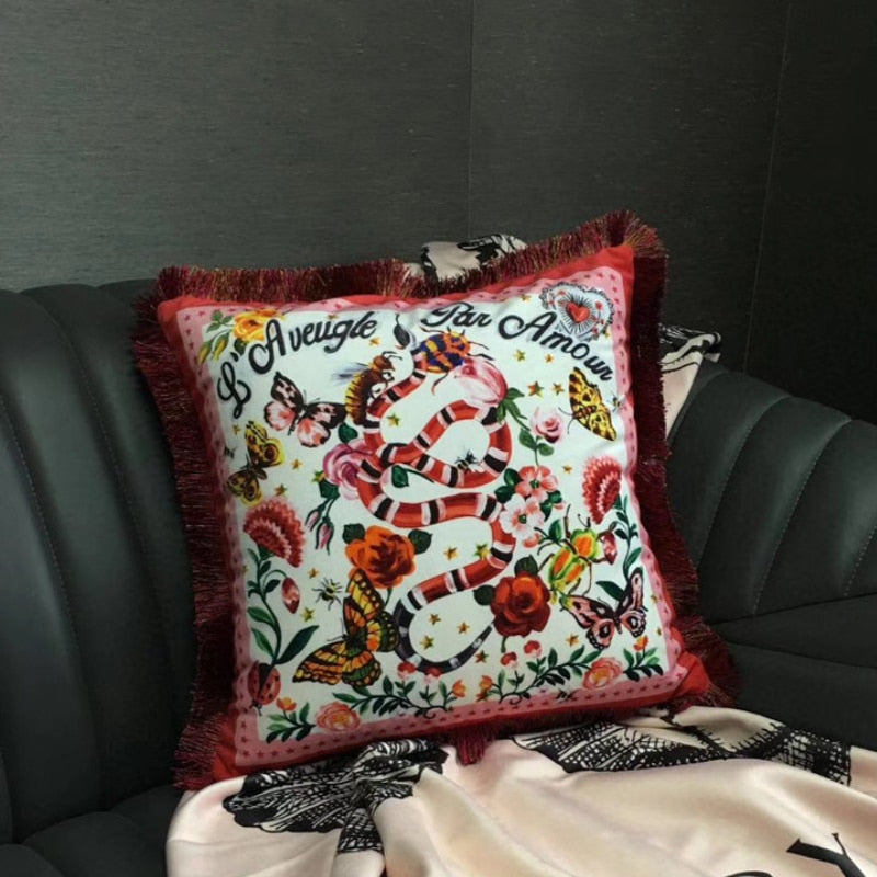 Luxury GG Printing Square Pillowcase cushion Cover