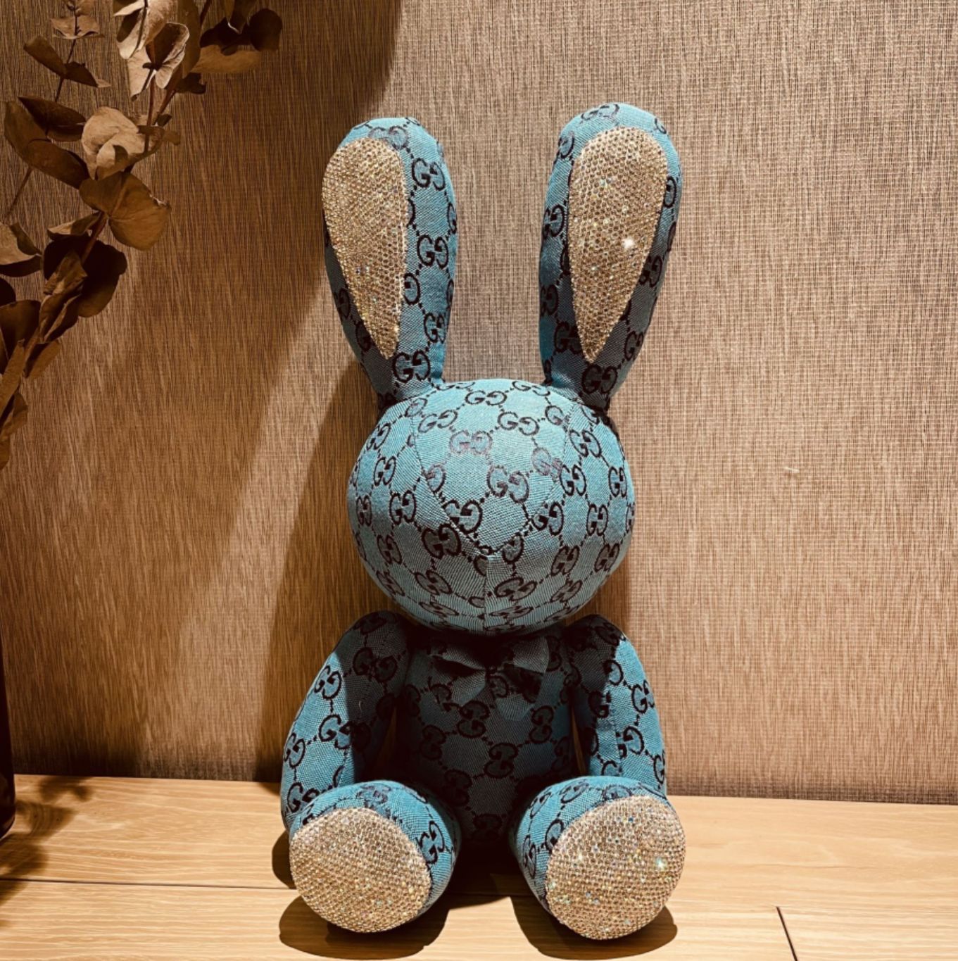 Pattern Stuffed Rabbit Toys Teddy Ornaments