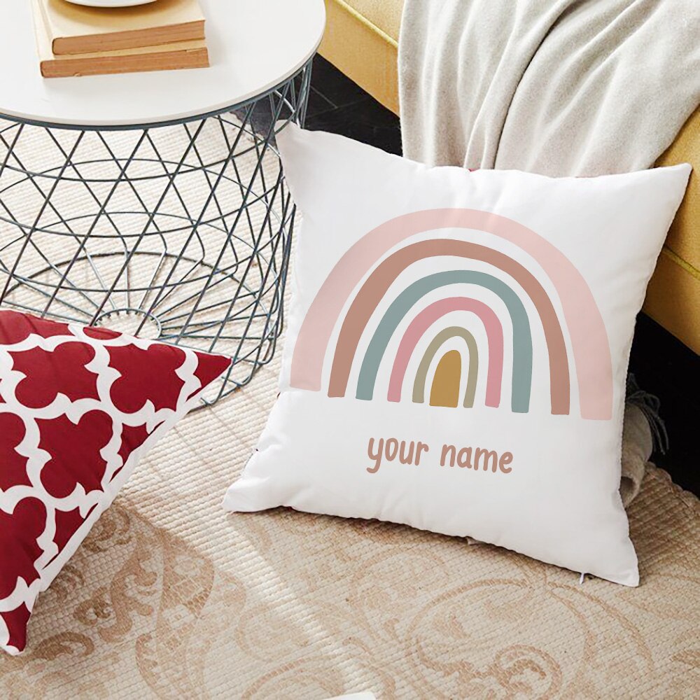 Rainbow Print Custom Made Cushion Cover