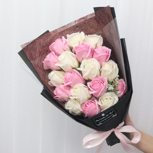 Artificial Soap Flower Rose Bouquet Gift Bags
