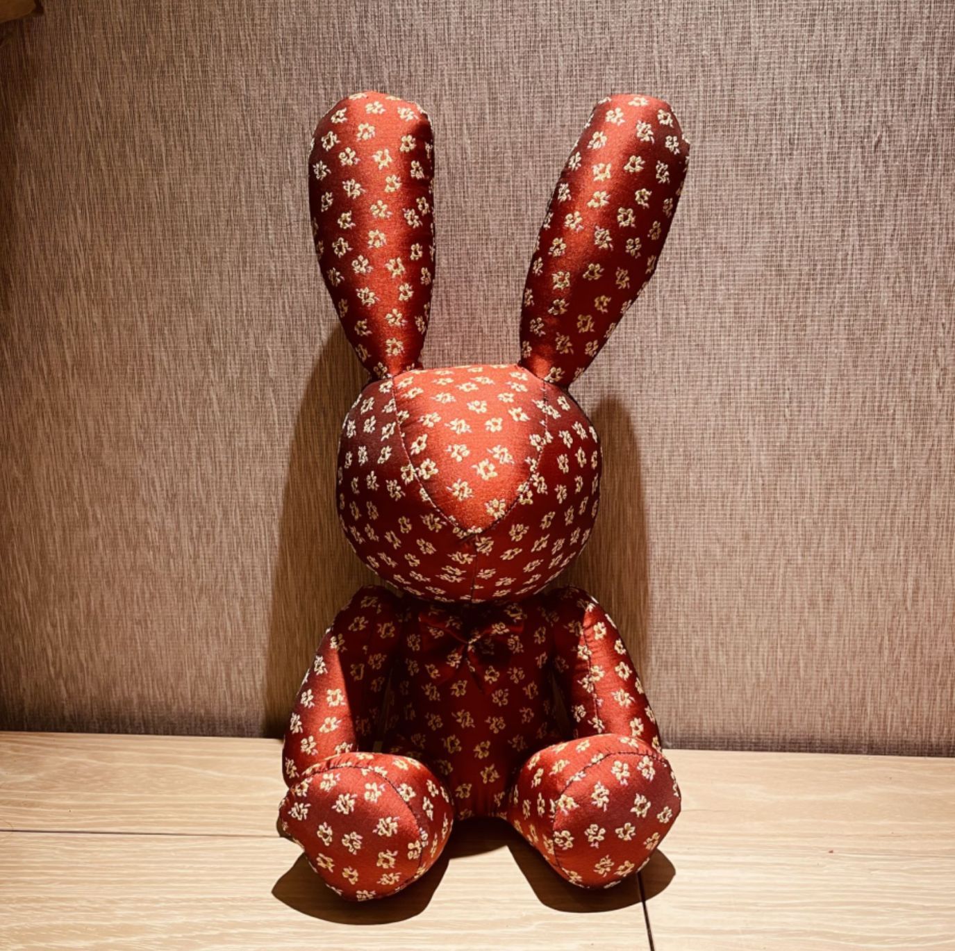 Pattern Stuffed Rabbit Toys Teddy Ornaments