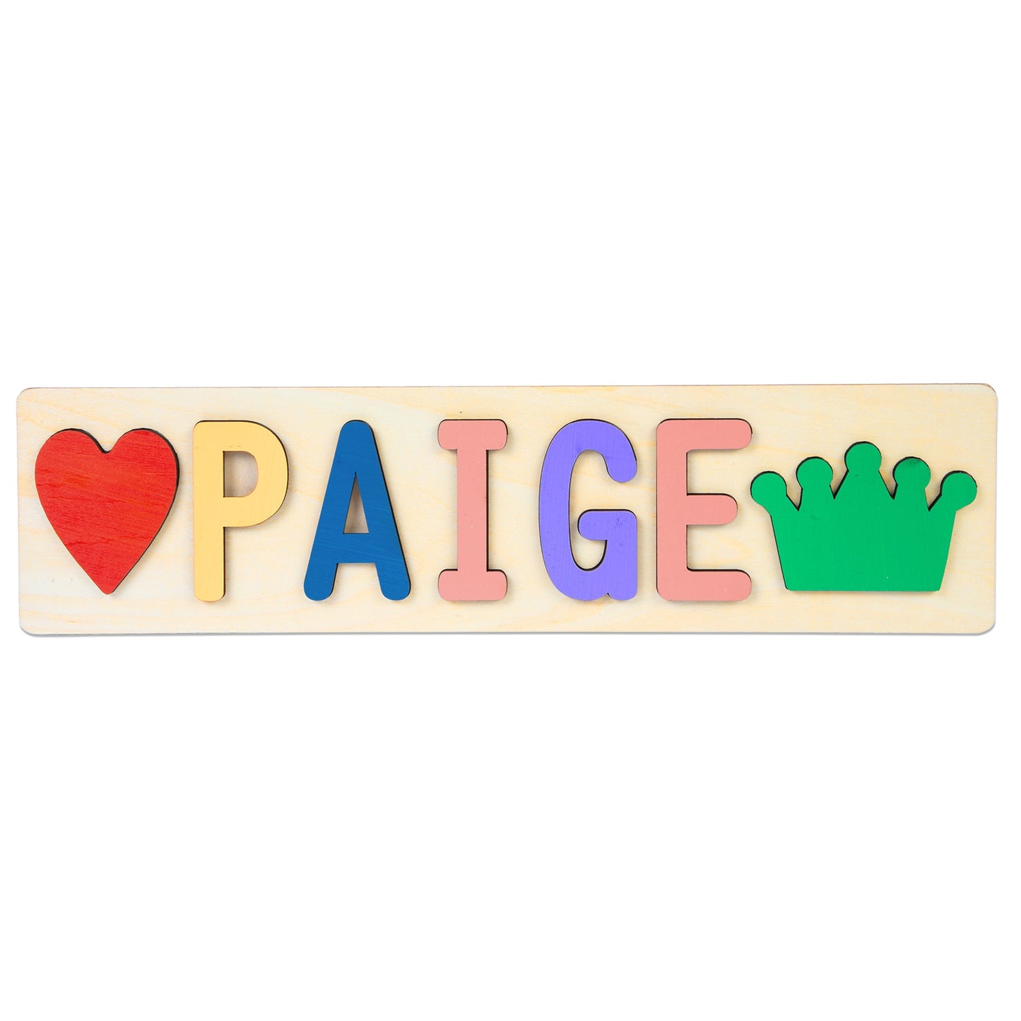 Personalised Wooden Name Puzzle Educational Toy