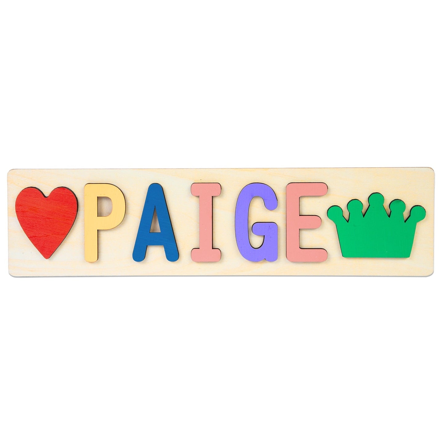 Baby Personalised Wooden Name Puzzle Educational Toy