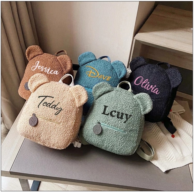 Personalised Toddler Teddy Bear Bag Backpack