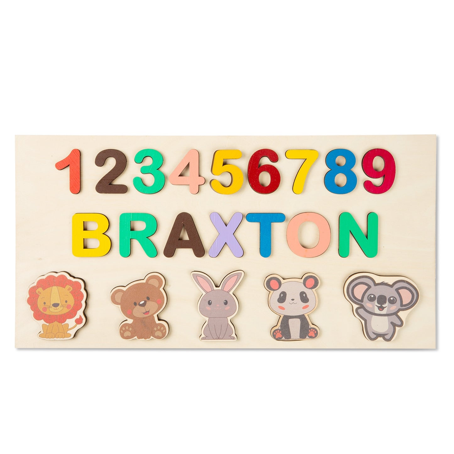 Personalised Wooden Name Puzzle Educational Toy