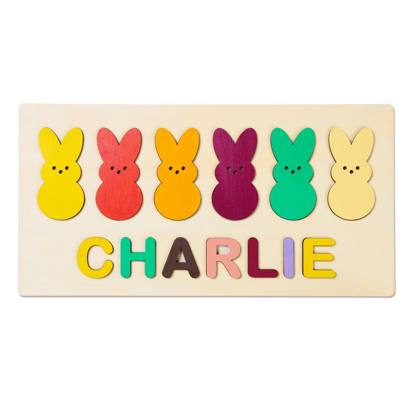 Personalised Wooden Name Puzzle Educational Toy