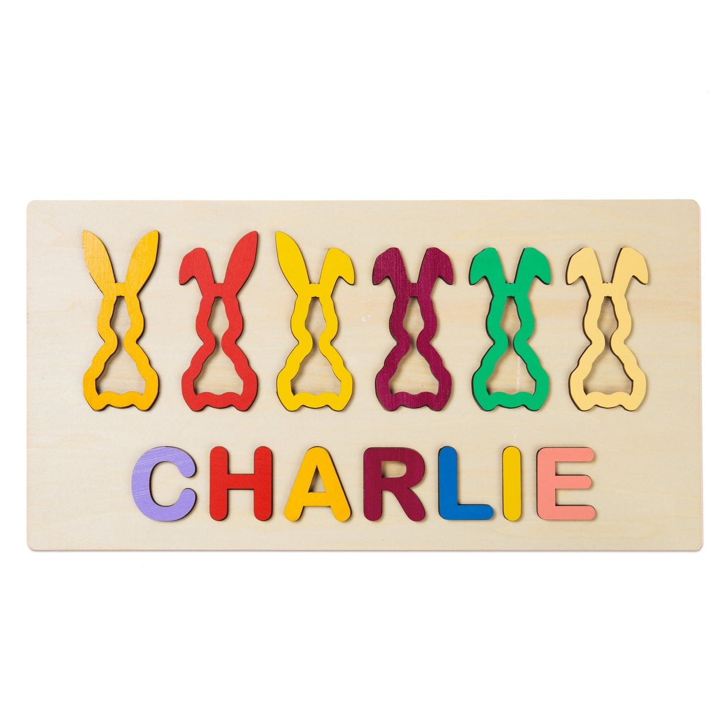 Personalised Wooden Name Puzzle Educational Toy