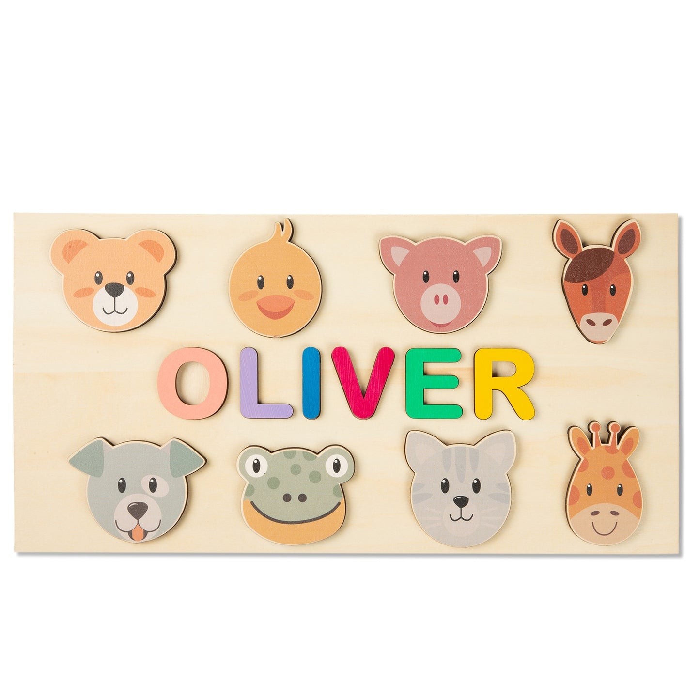 Personalised Wooden Name Puzzle Educational Toy