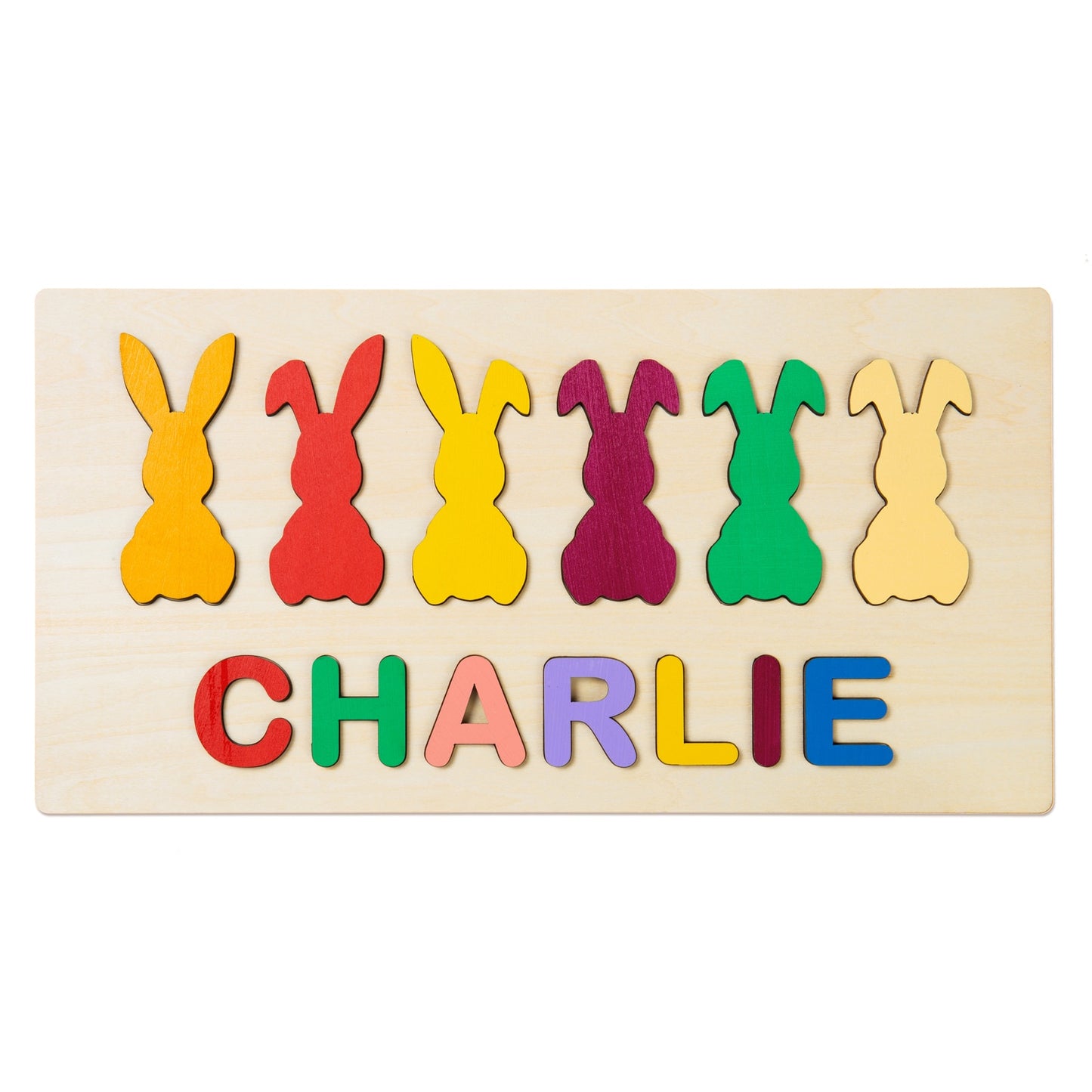 Personalised Wooden Name Puzzle Educational Toy