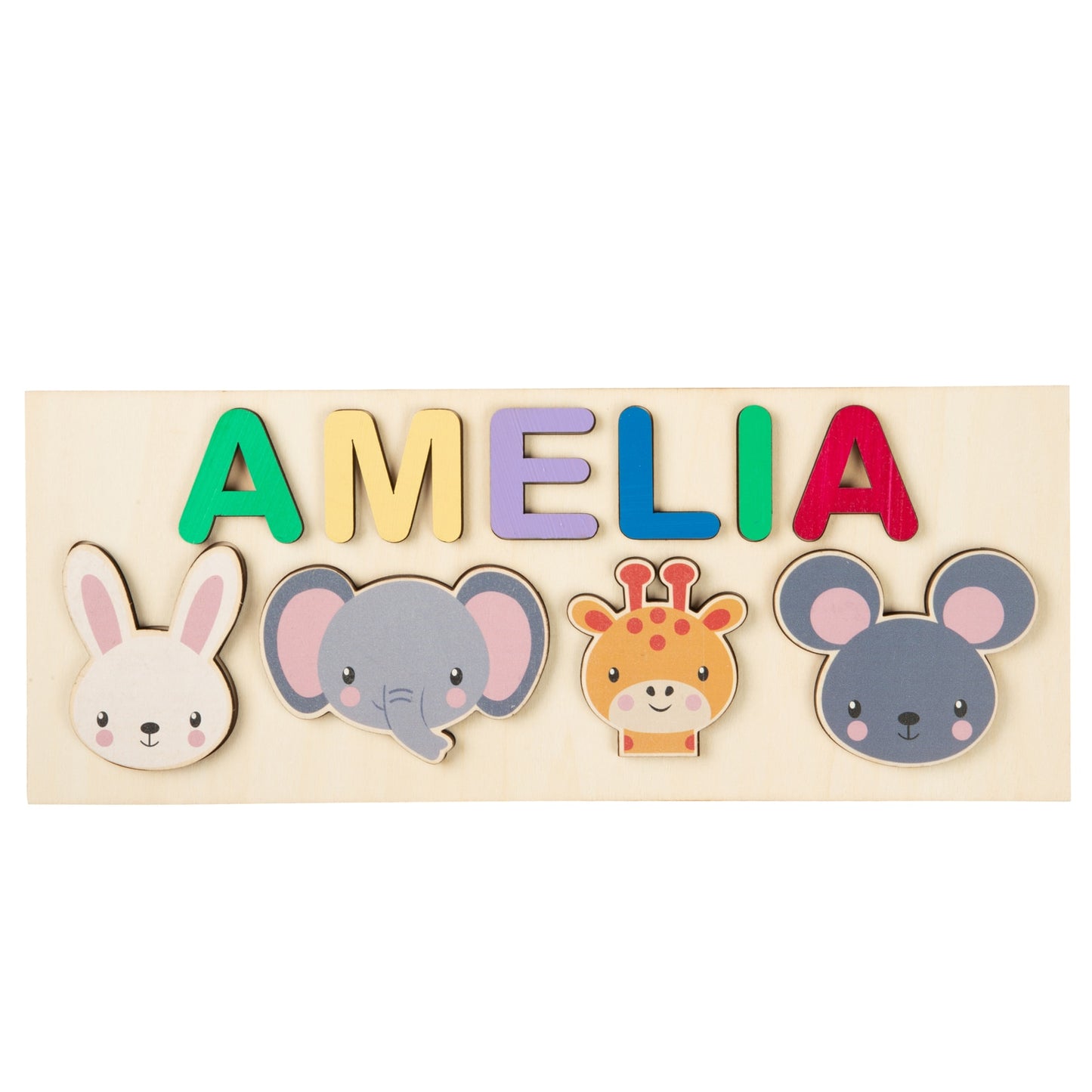 Personalised Wooden Name Puzzle Educational Toy