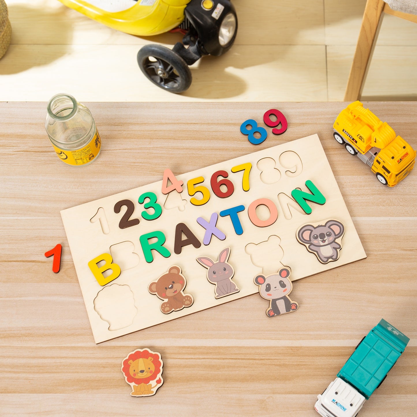 Personalised Wooden Name Puzzle Educational Toy