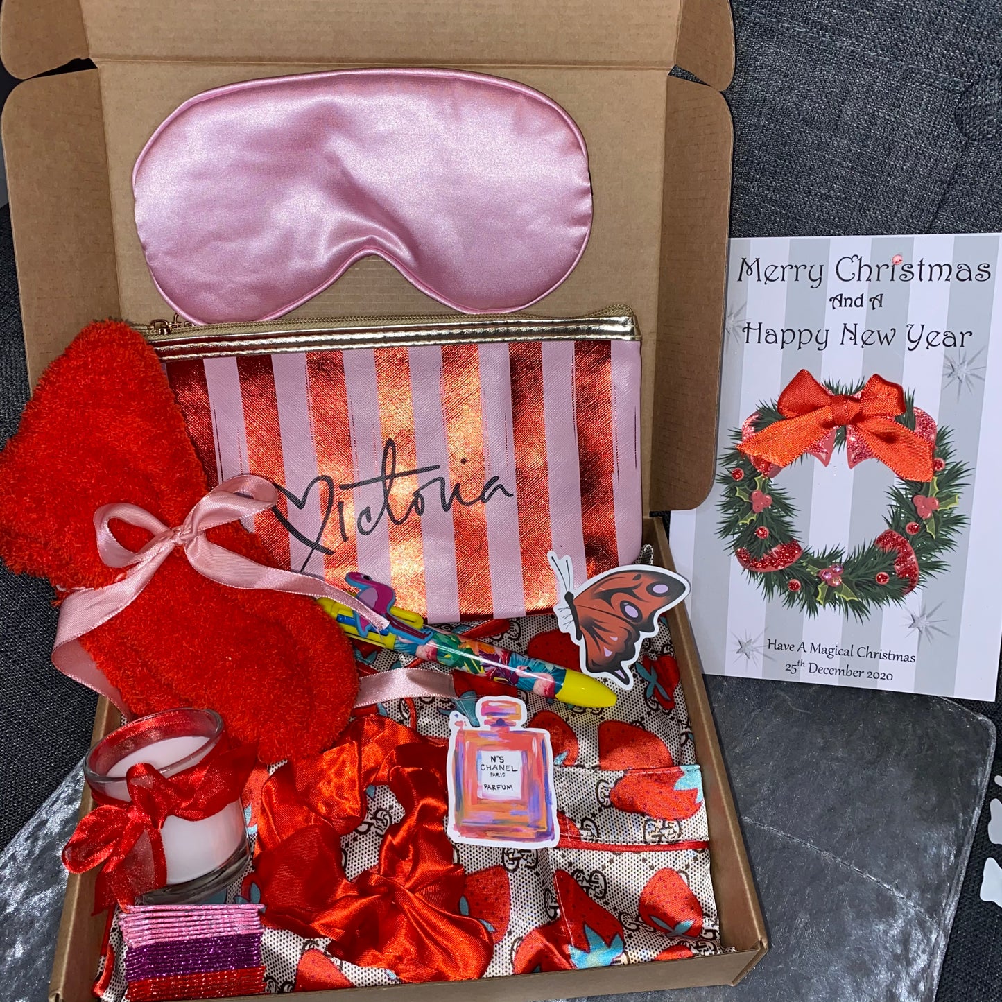 Red strawberry GG Pyjama Gift Box