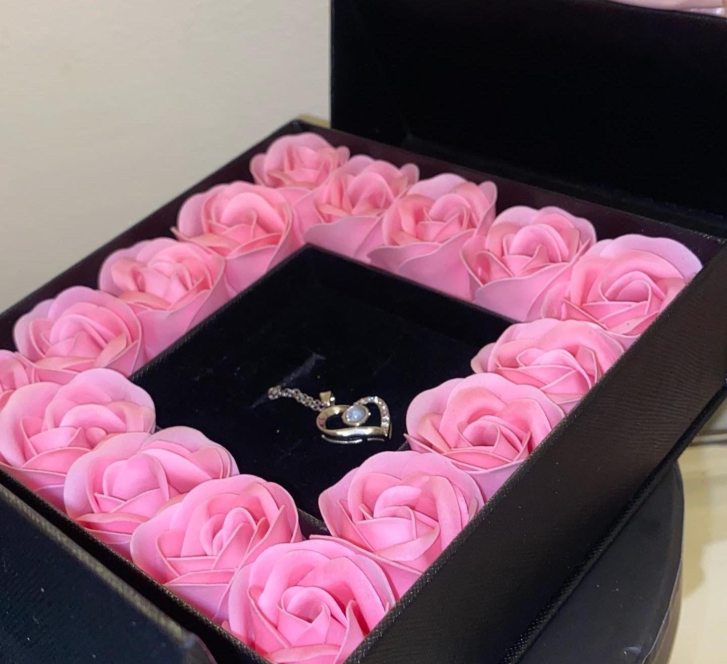 Artificial Rose Flower Gift Box