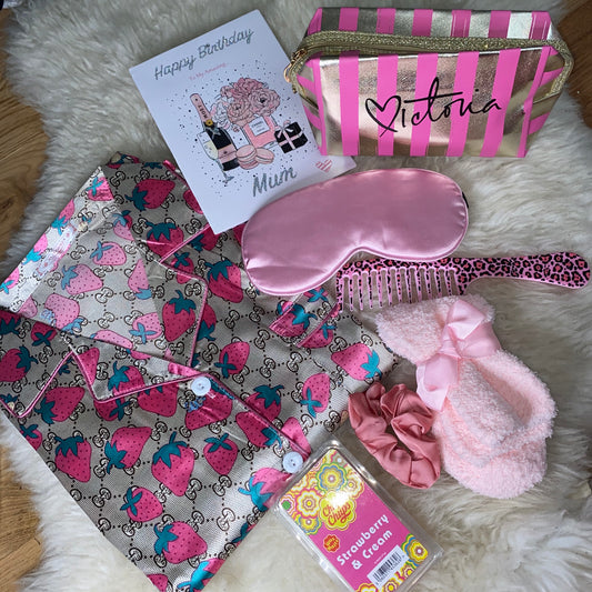 Strawberry GG Pink Pyjama Gift Box