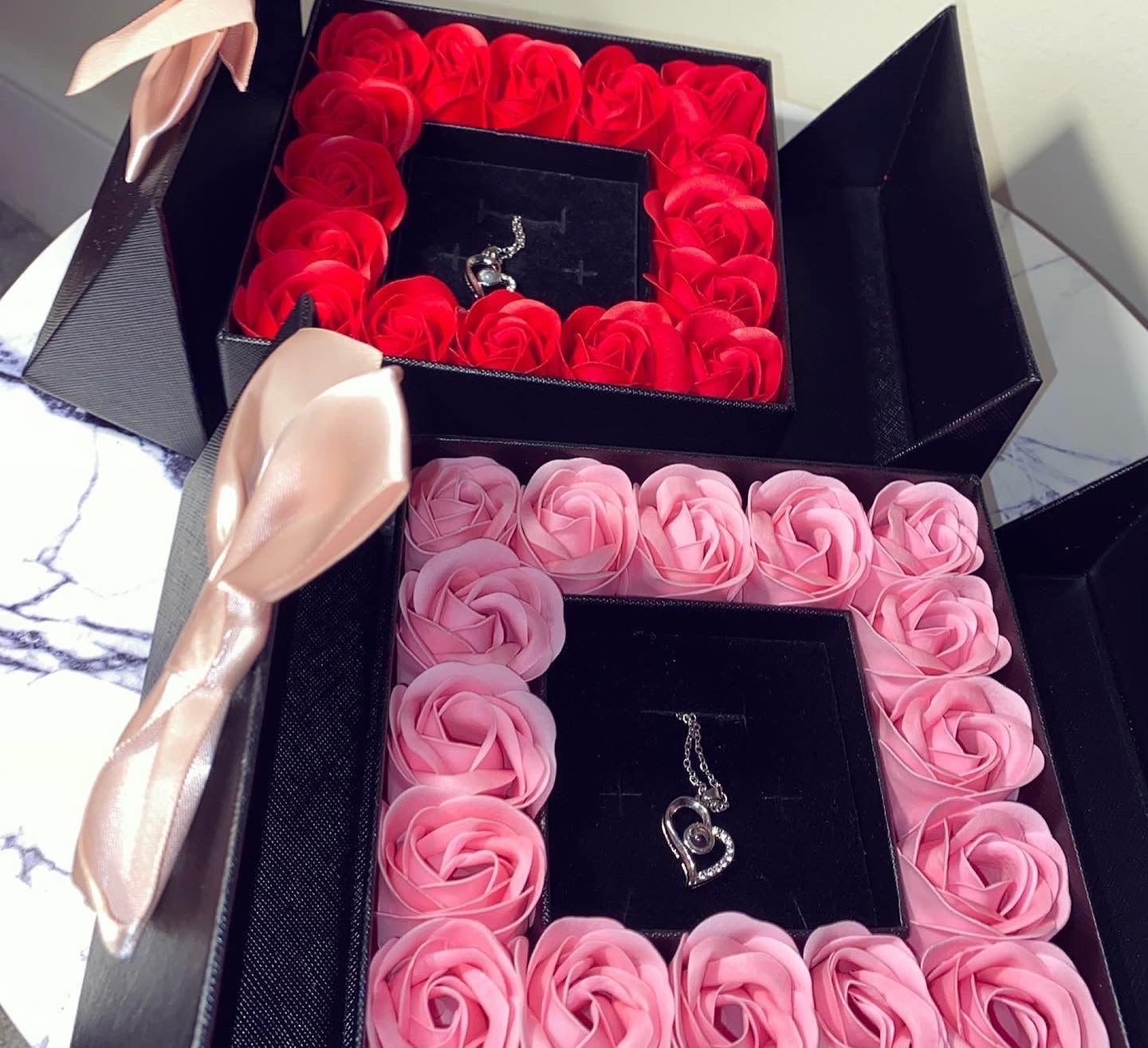 Artificial Rose Flower Gift Box