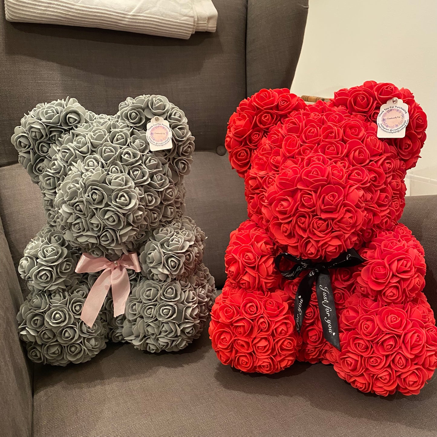 Red Valentines Rose Bear